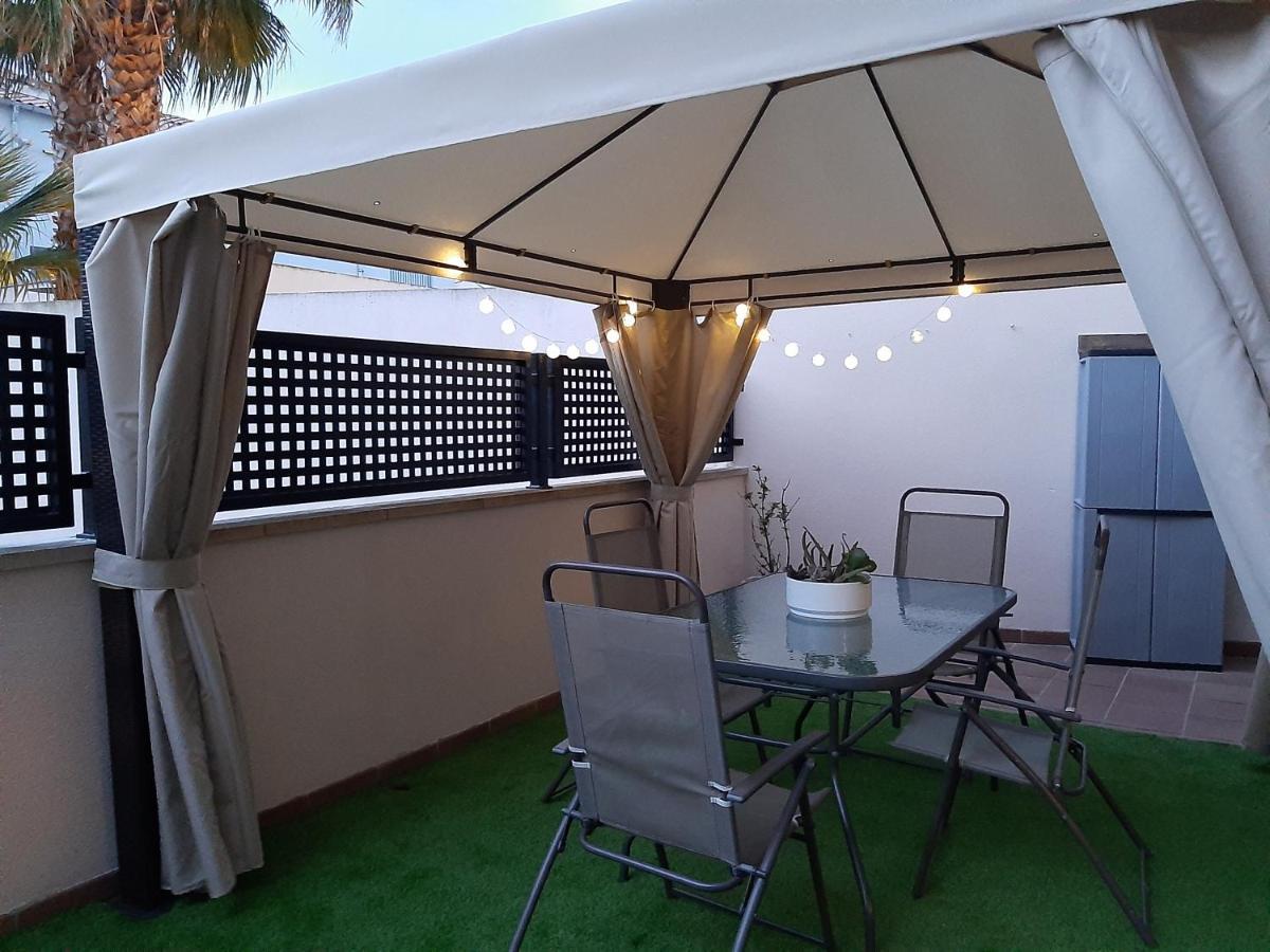 Apartamento Gran terraza con piscina Sant Jaume d'Enveja Exterior foto